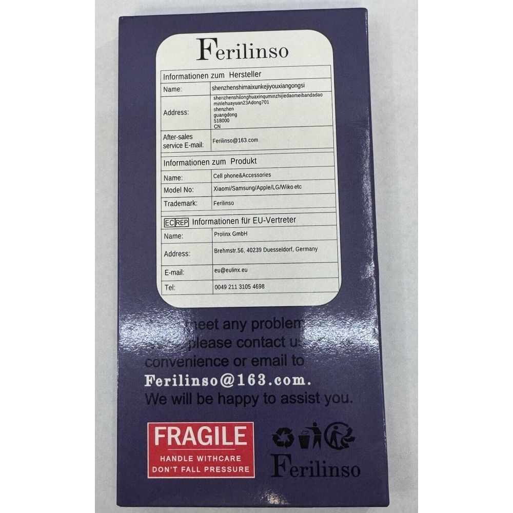 Ferilinso 3pk Tempered Glass Screen‎ Protector For iPhone 15 Pro - Picture 3 of 4